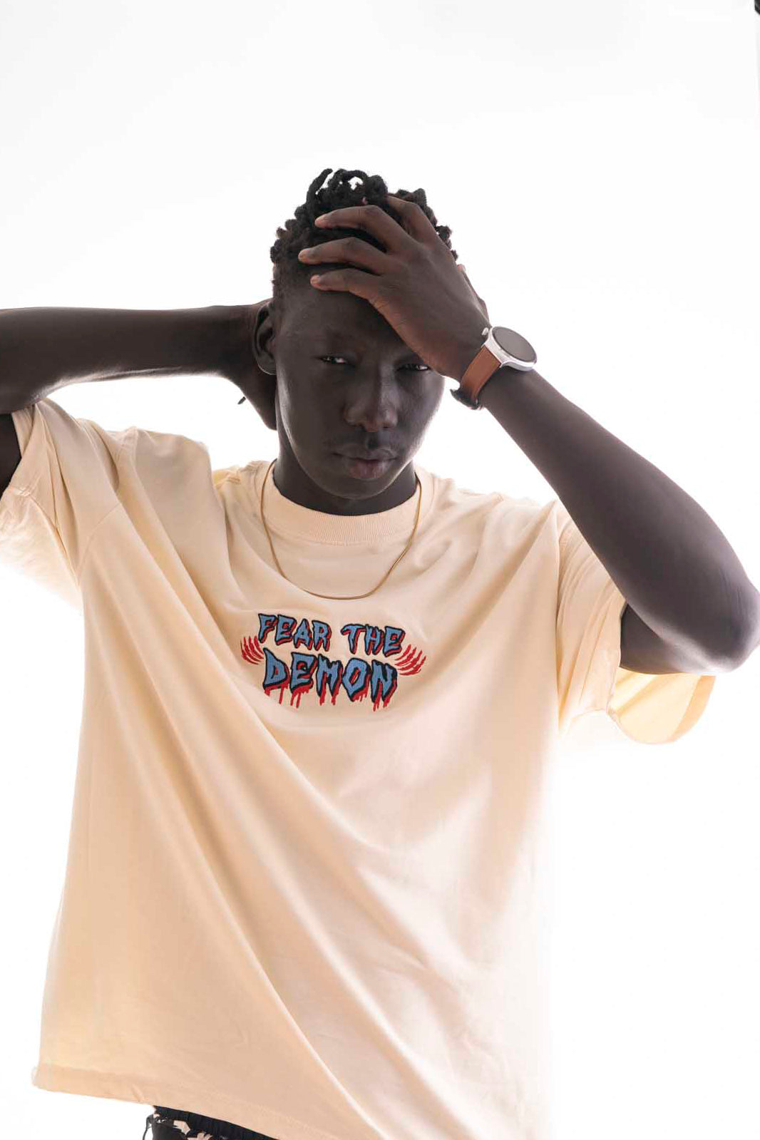 Ravan Oversized T-Shirt – Sandstone Beige (240 GSM Premium Cotton)