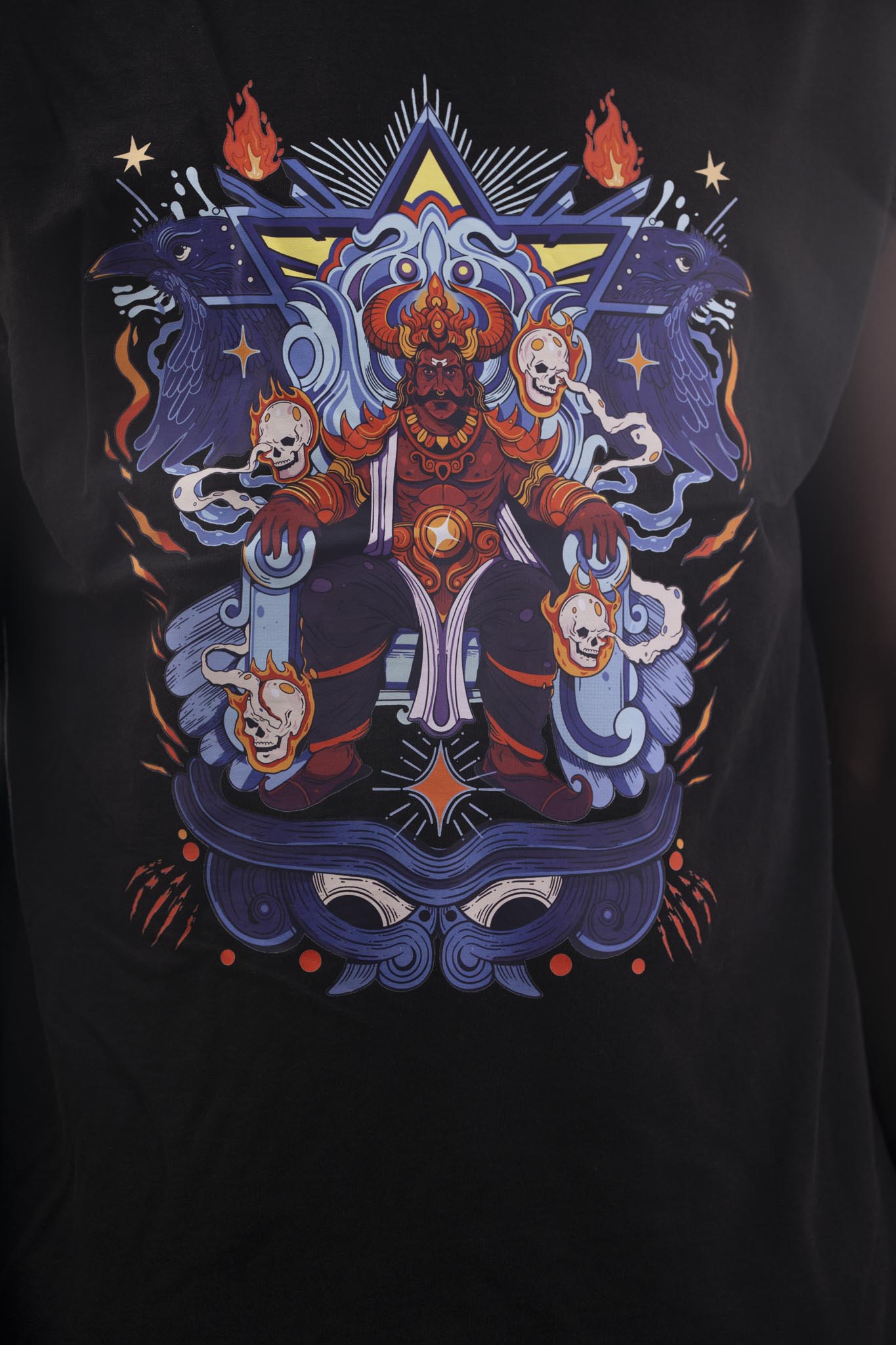 Ravan Sleeveless T-Shirt – Black (240 GSM French Terry Cotton) | Sacred Theory