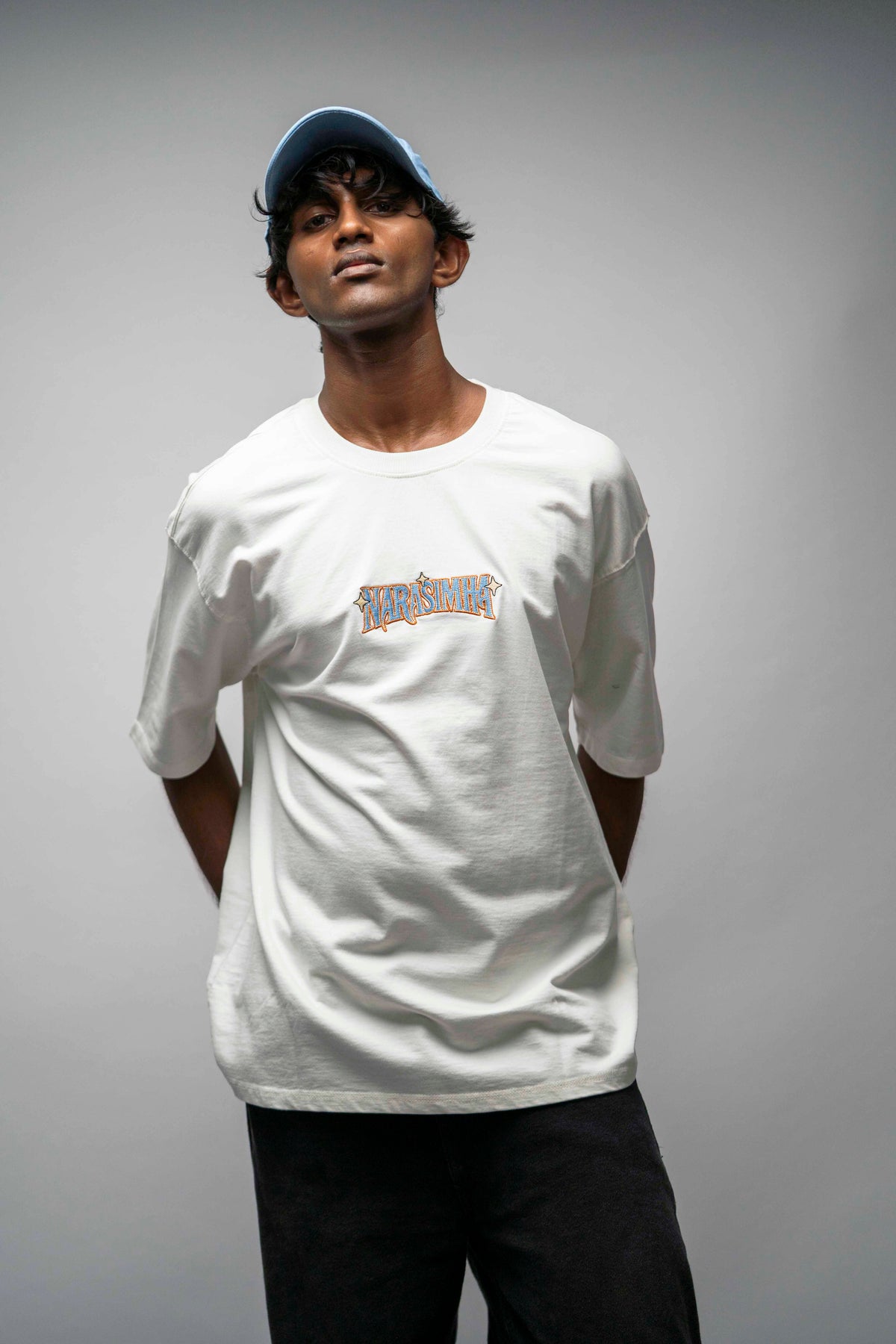 Narasimha – White Oversized T-Shirt