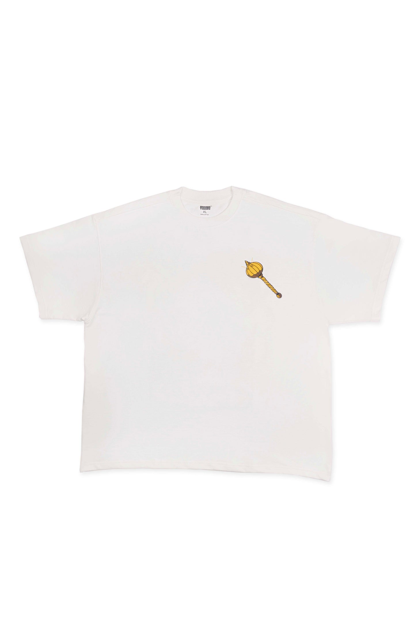 OVER SIZE TEE HANUMAN PRINT ON WHITE