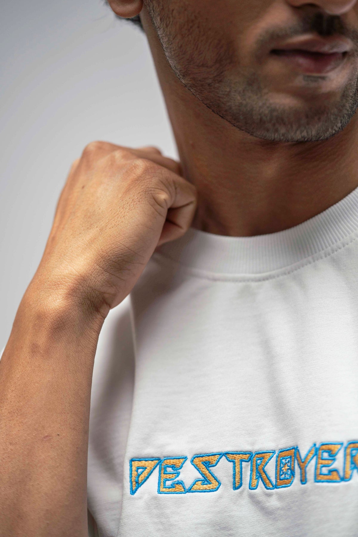 KRISHNA WHITE OVERSIZE TEE 240 GSM
