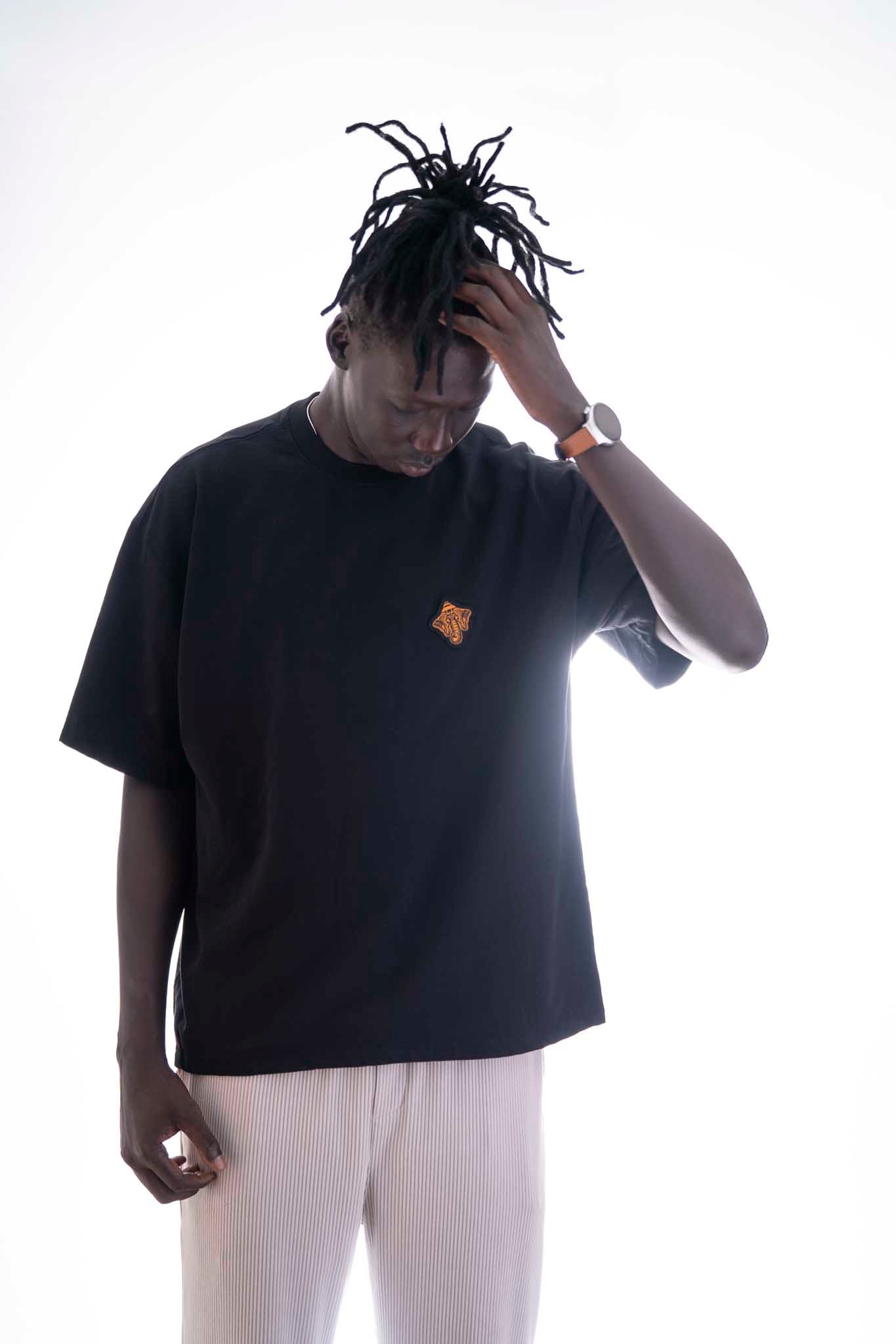 The Protector – Ganpathi Oversized Tee (Black) | Sacred Theory