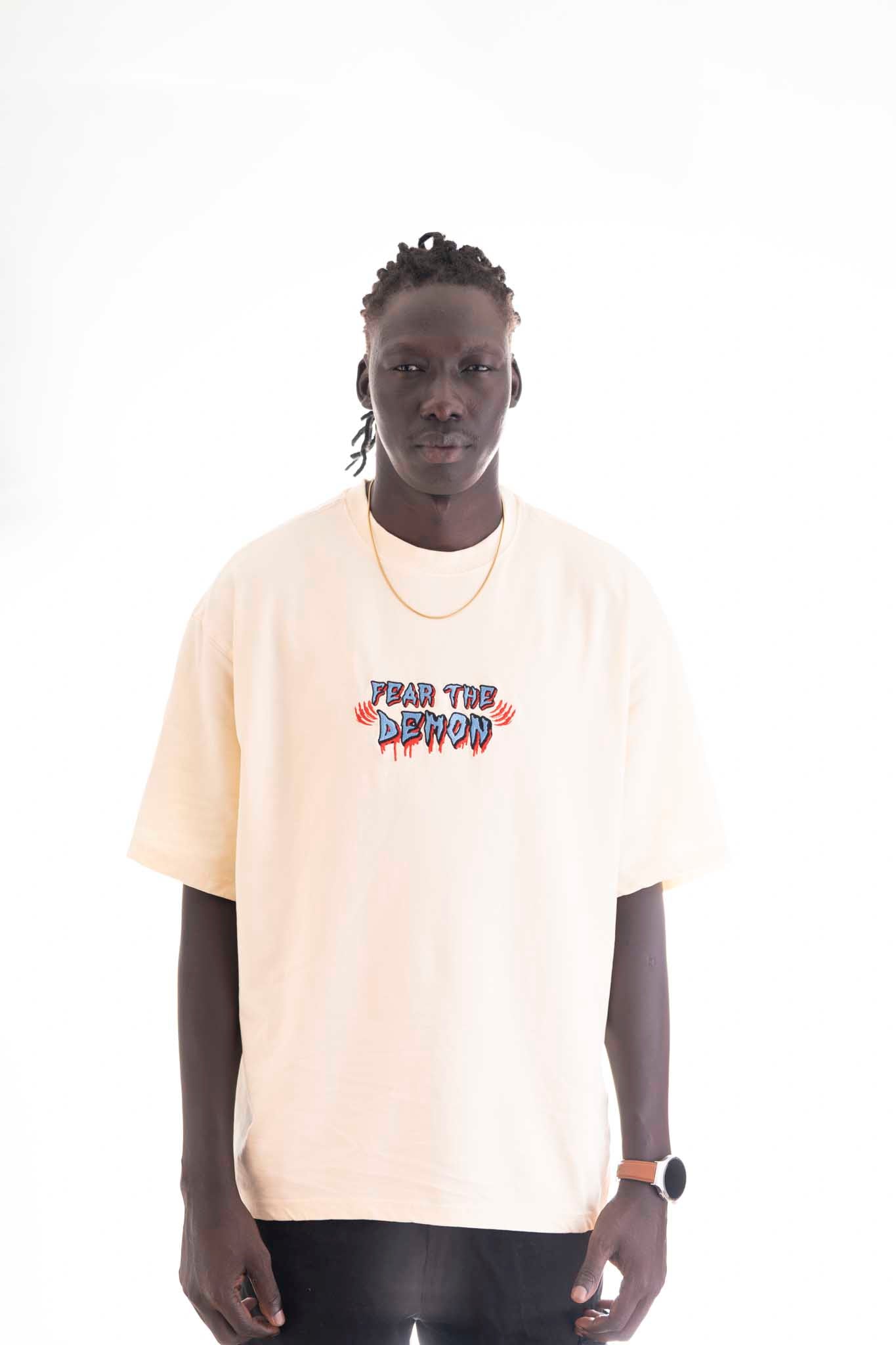 Ravan Oversized T-Shirt – Sandstone Beige (240 GSM Premium Cotton)