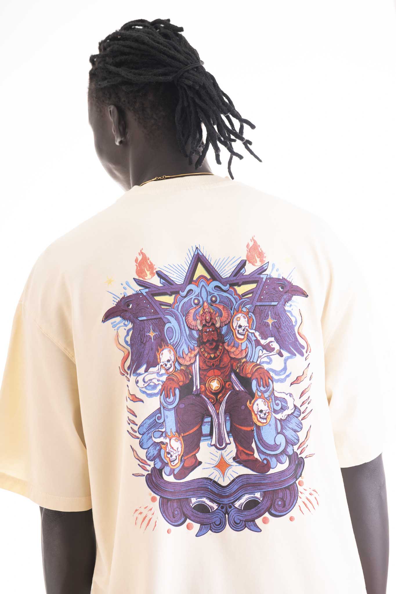 Ravan Oversized T-Shirt – Sandstone Beige (240 GSM Premium Cotton)