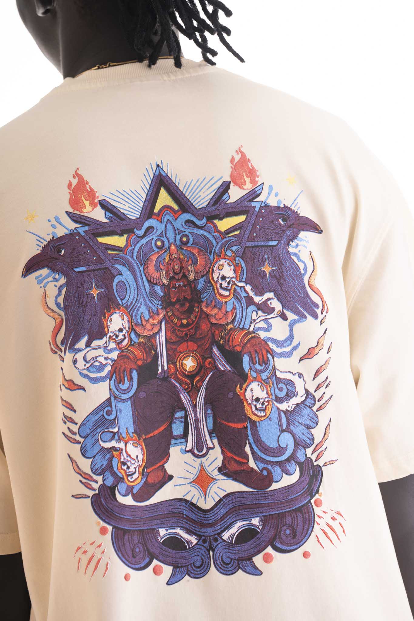 Ravan Oversized T-Shirt – Sandstone Beige (240 GSM Premium Cotton)