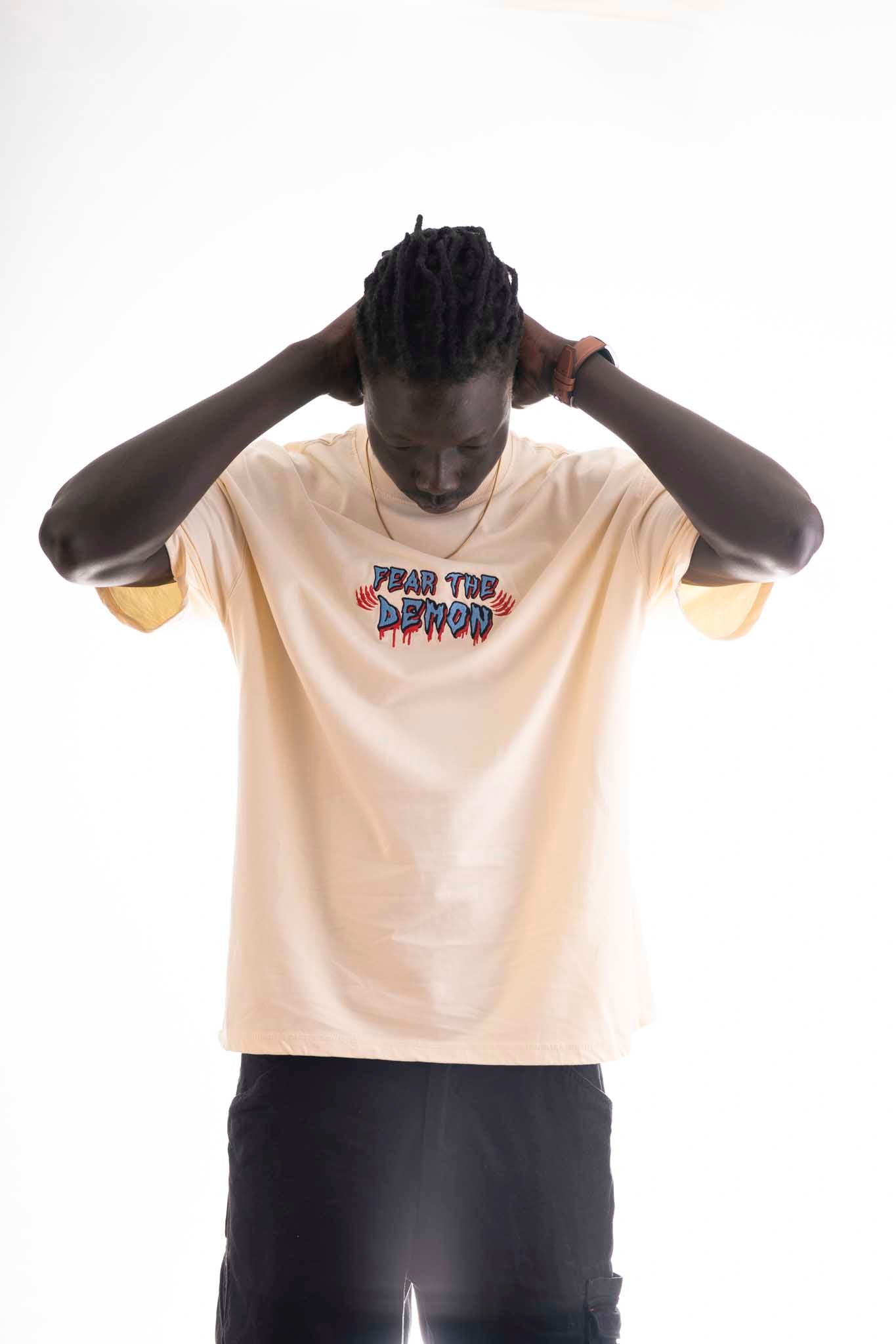 Ravan Oversized T-Shirt – Sandstone Beige (240 GSM Premium Cotton)