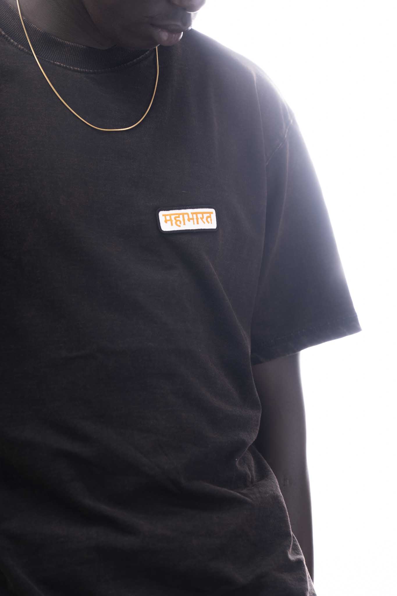 Mahabharata Warriors Oversized Acid Wash T-Shirt | Sacred Theory