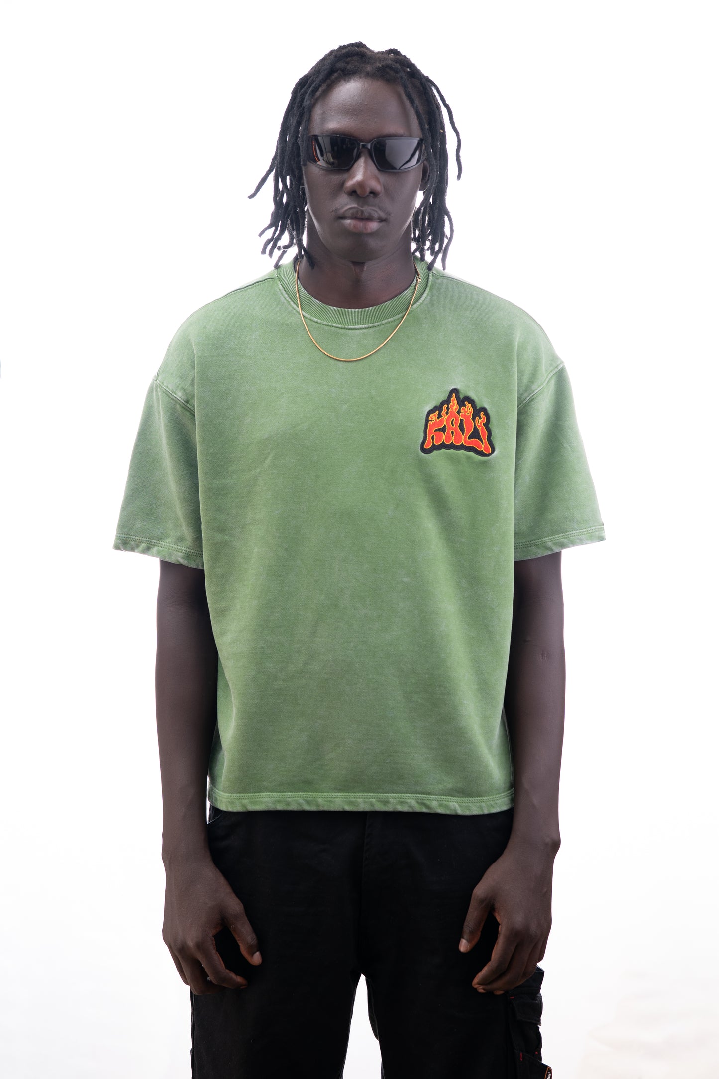 Kali Oversized T-Shirt – Faded Green