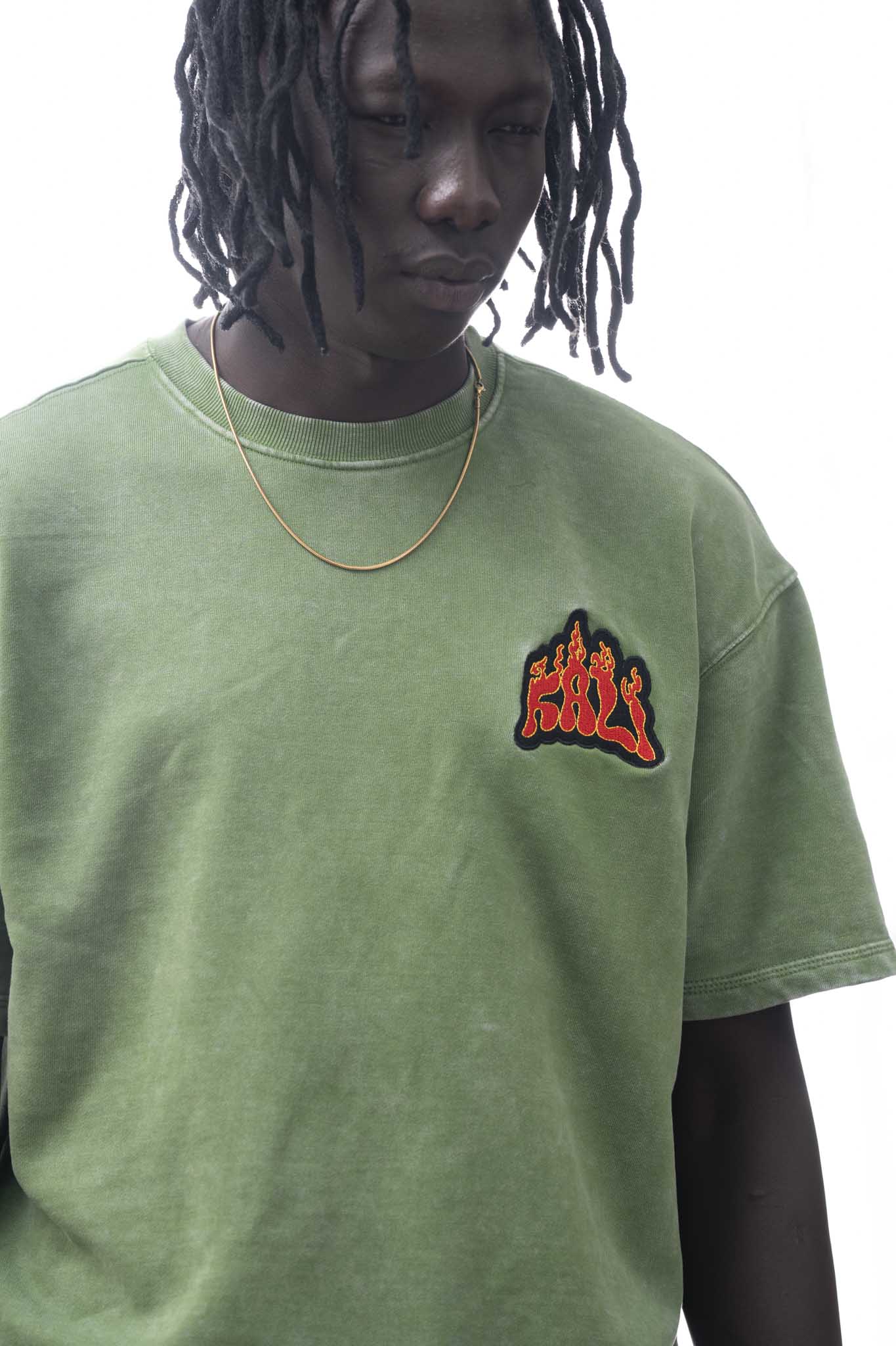 Kali Oversized T-Shirt – Faded Green