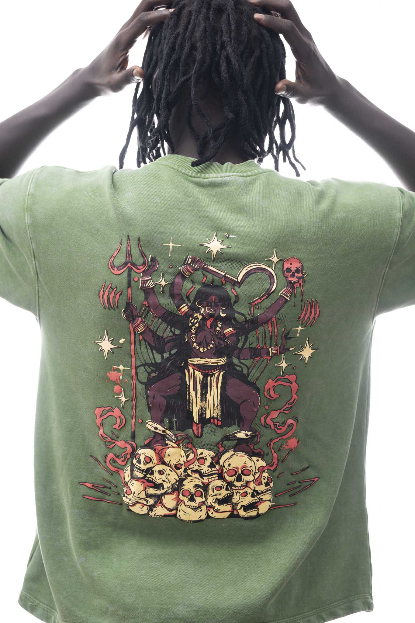 Kali Oversized T-Shirt – Faded Green