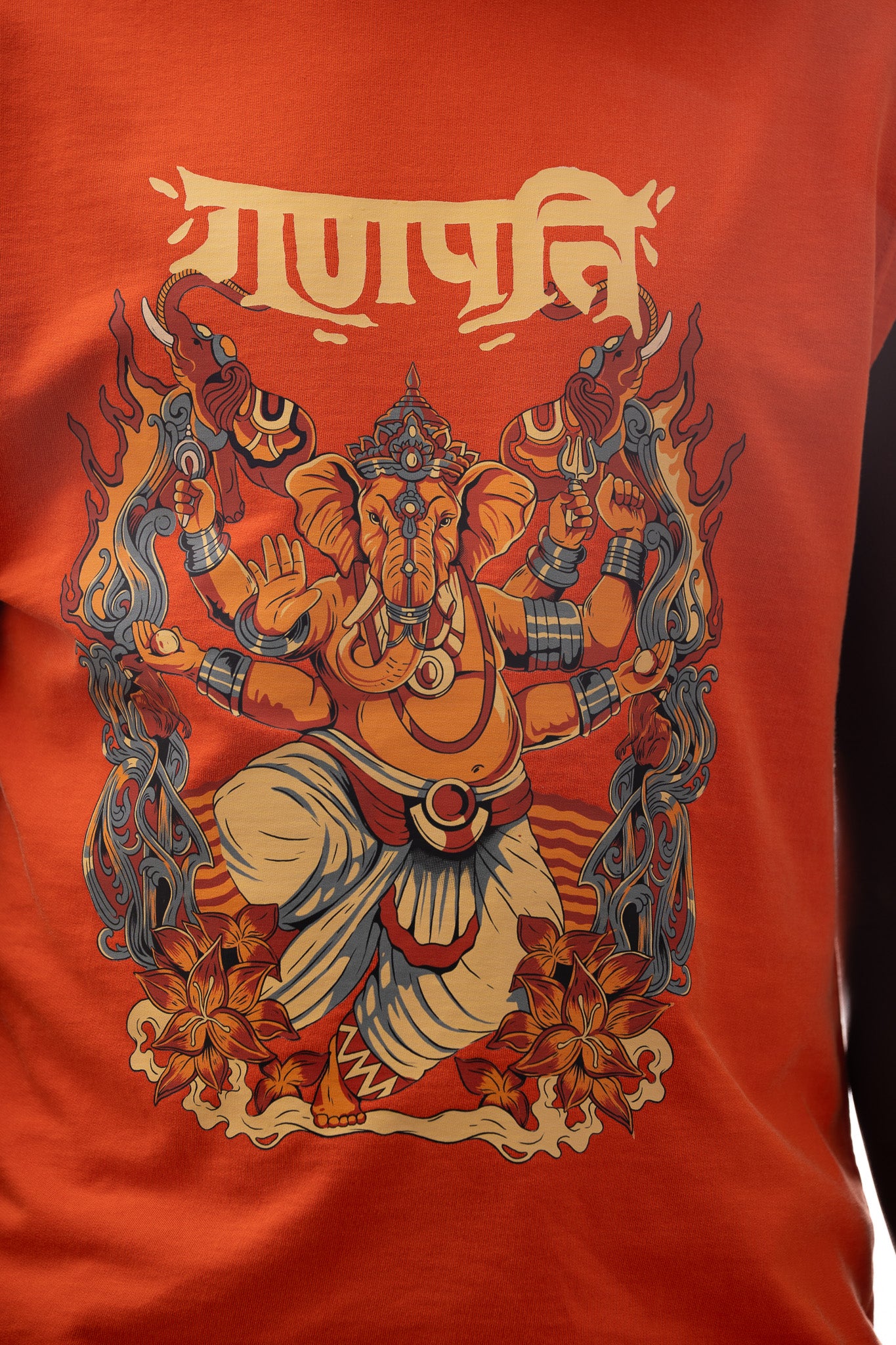 Ganapathy Sleeveless T-Shirt – 240 GSM French Terry Loopnet | Sacred Theory