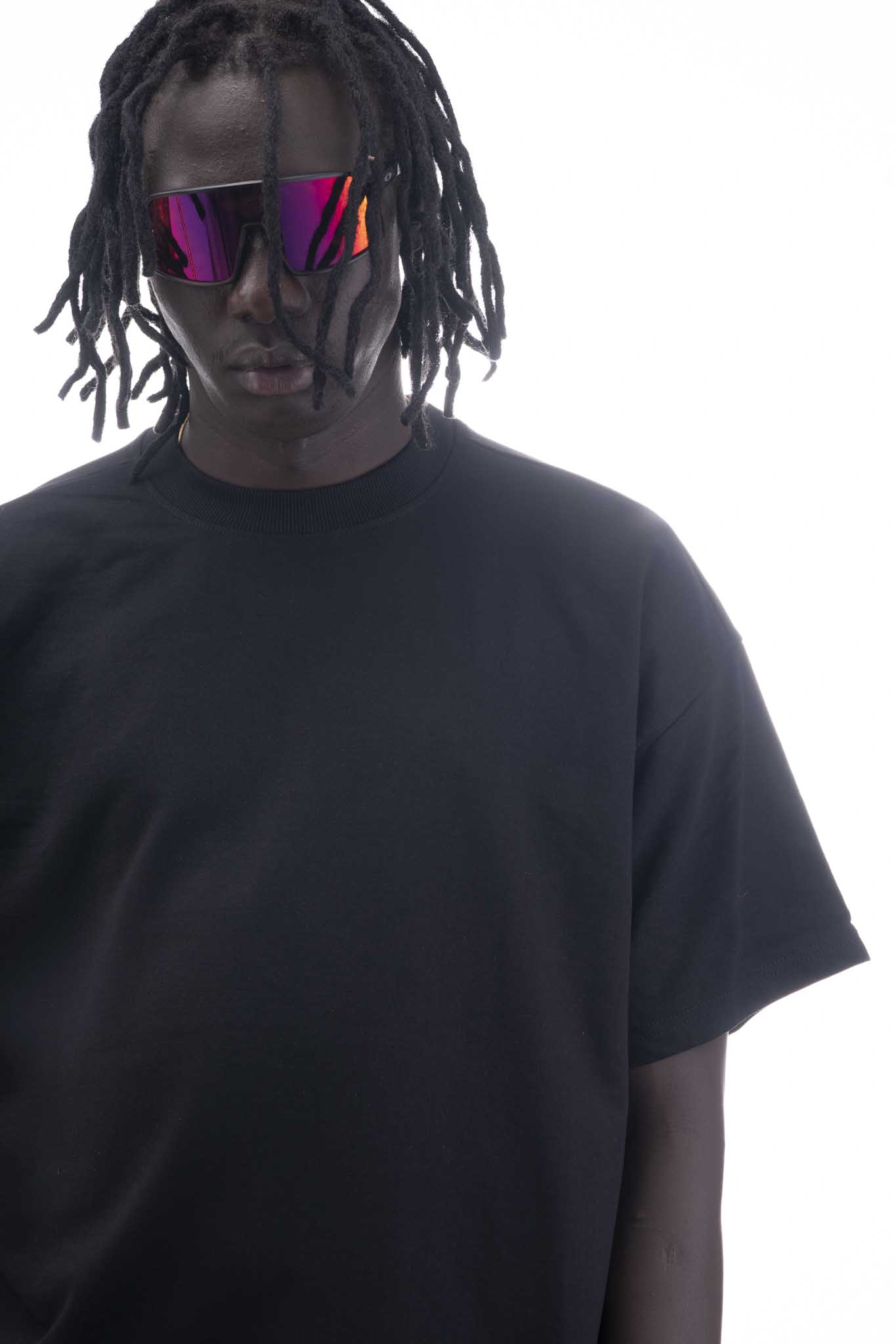 OVER SIZE  BLACK T SHIRT ON SHIVA PRINT