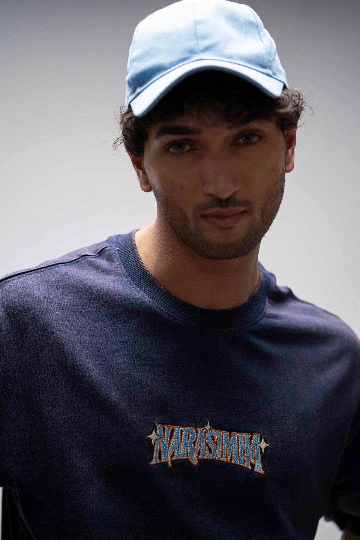 Narasimha – Navy Blue Oversized T-Shirt