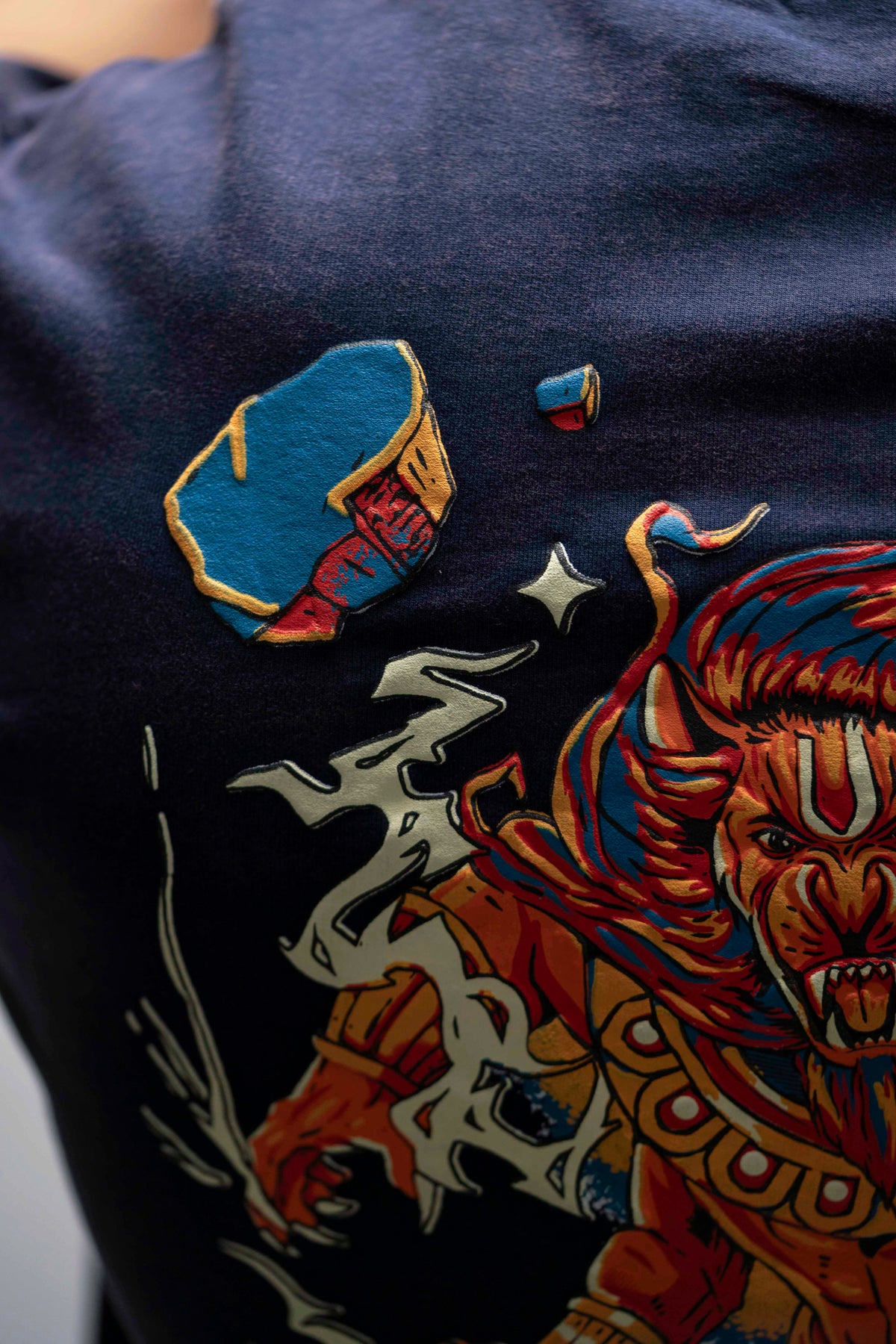 Narasimha – Navy Blue Oversized T-Shirt