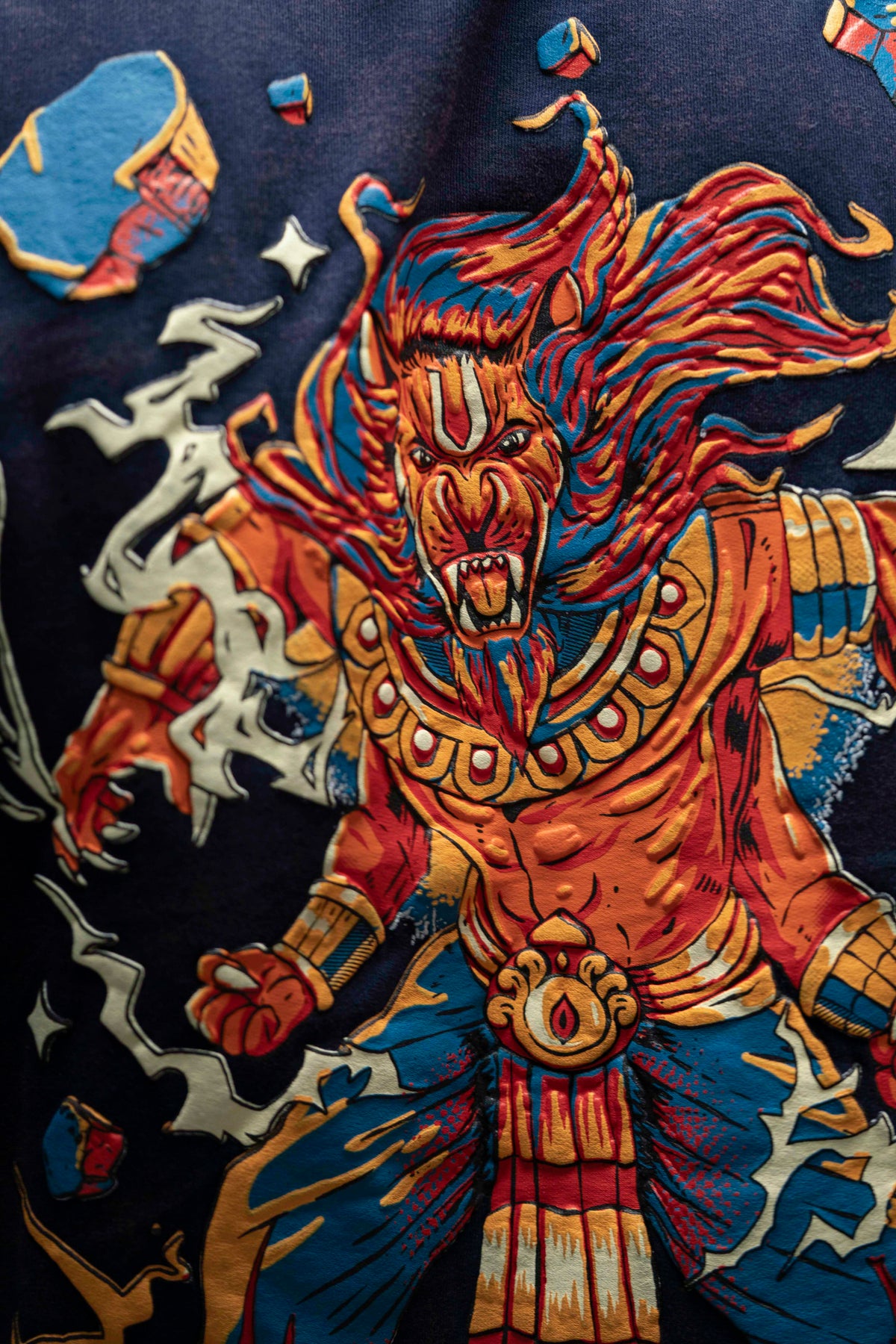Narasimha – Navy Blue Oversized T-Shirt