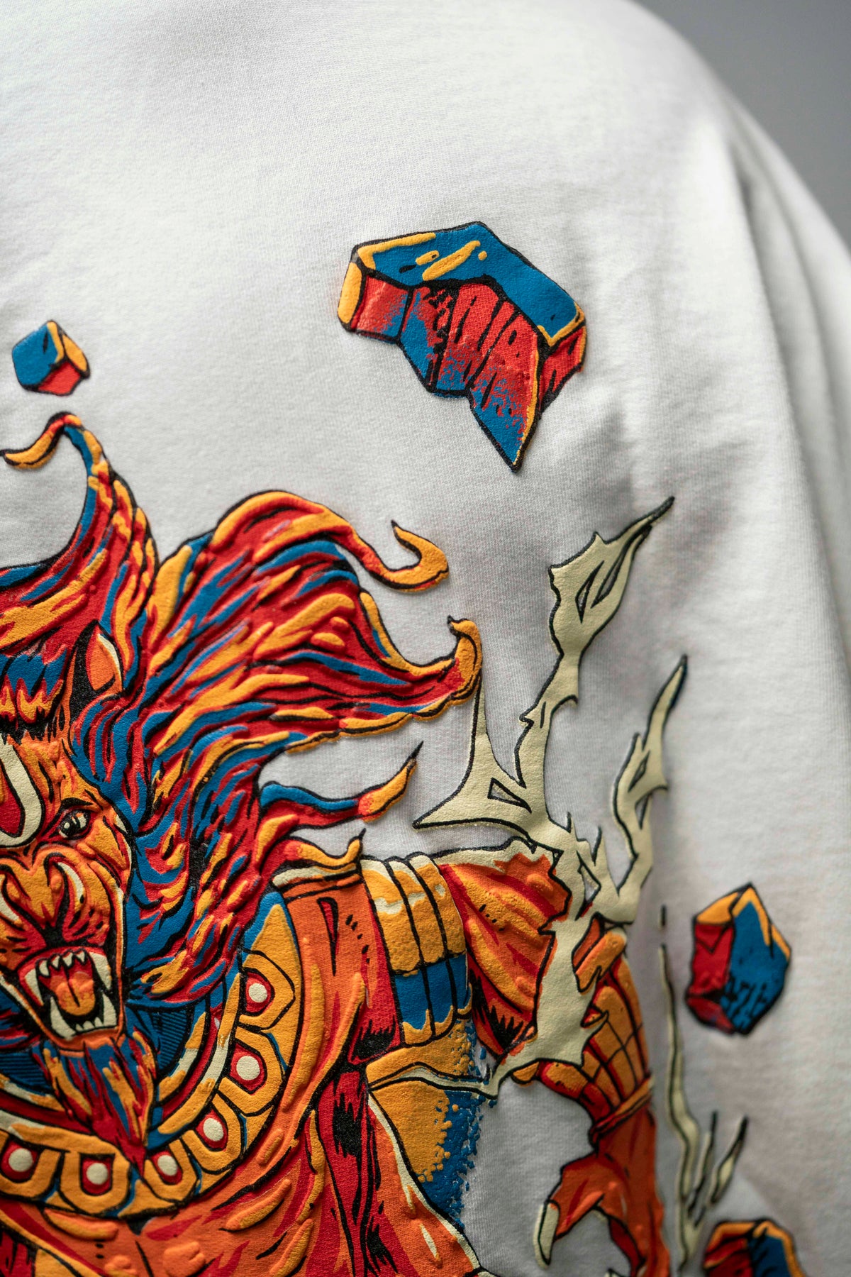 Narasimha – White Oversized T-Shirt