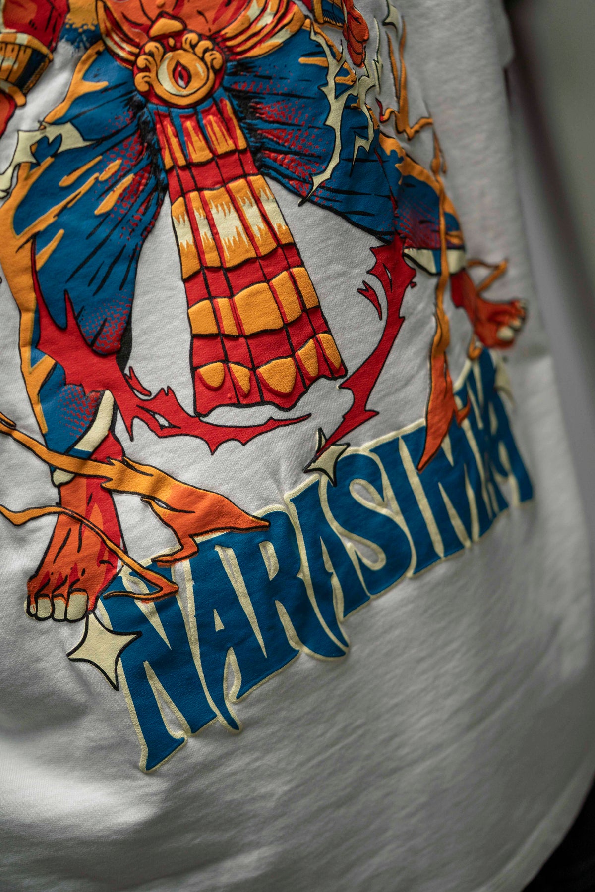 Narasimha – White Oversized T-Shirt