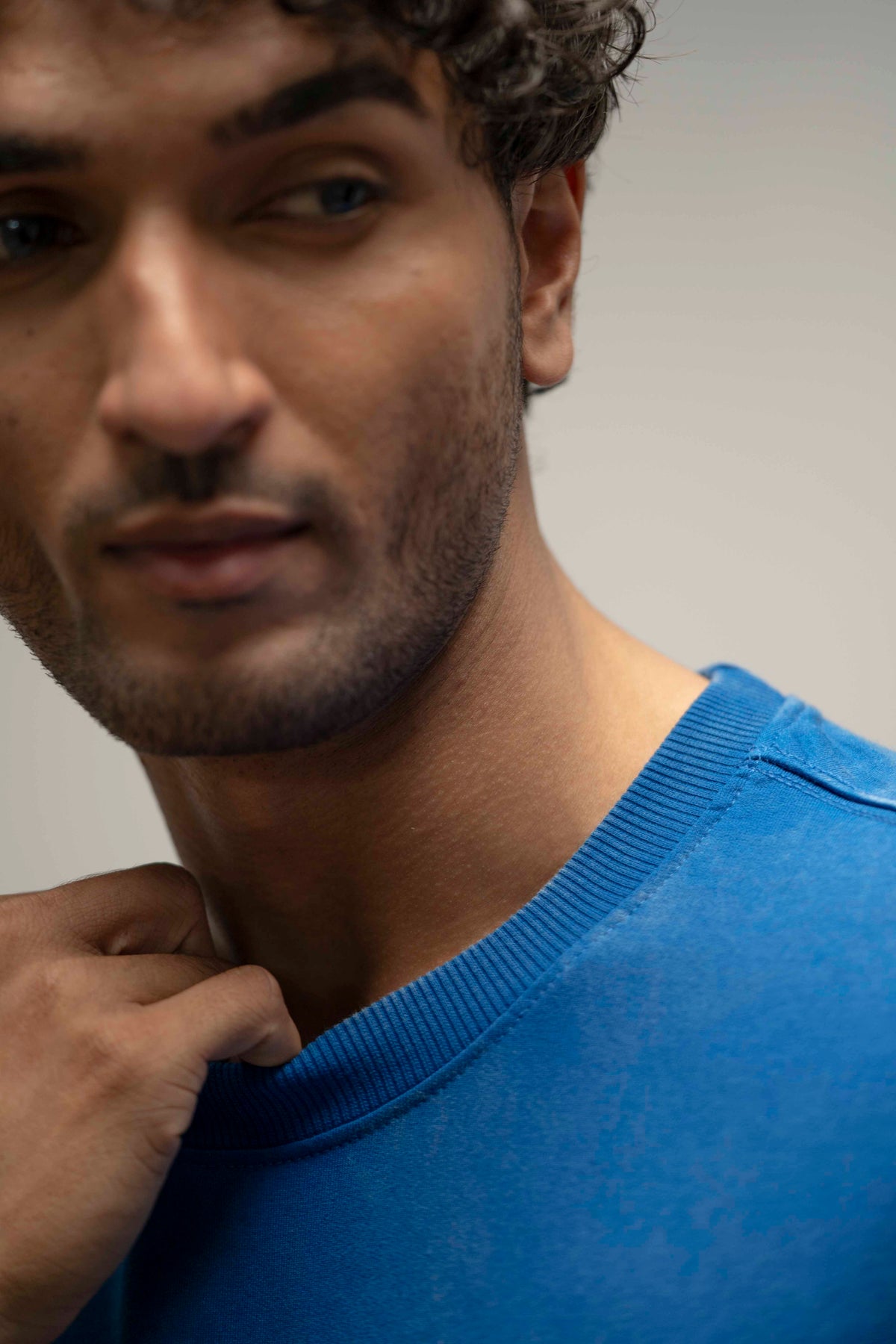 OVERSIZE TEE 240 GSM Shiva Standing – Royal Blue Oversized T-Shirt