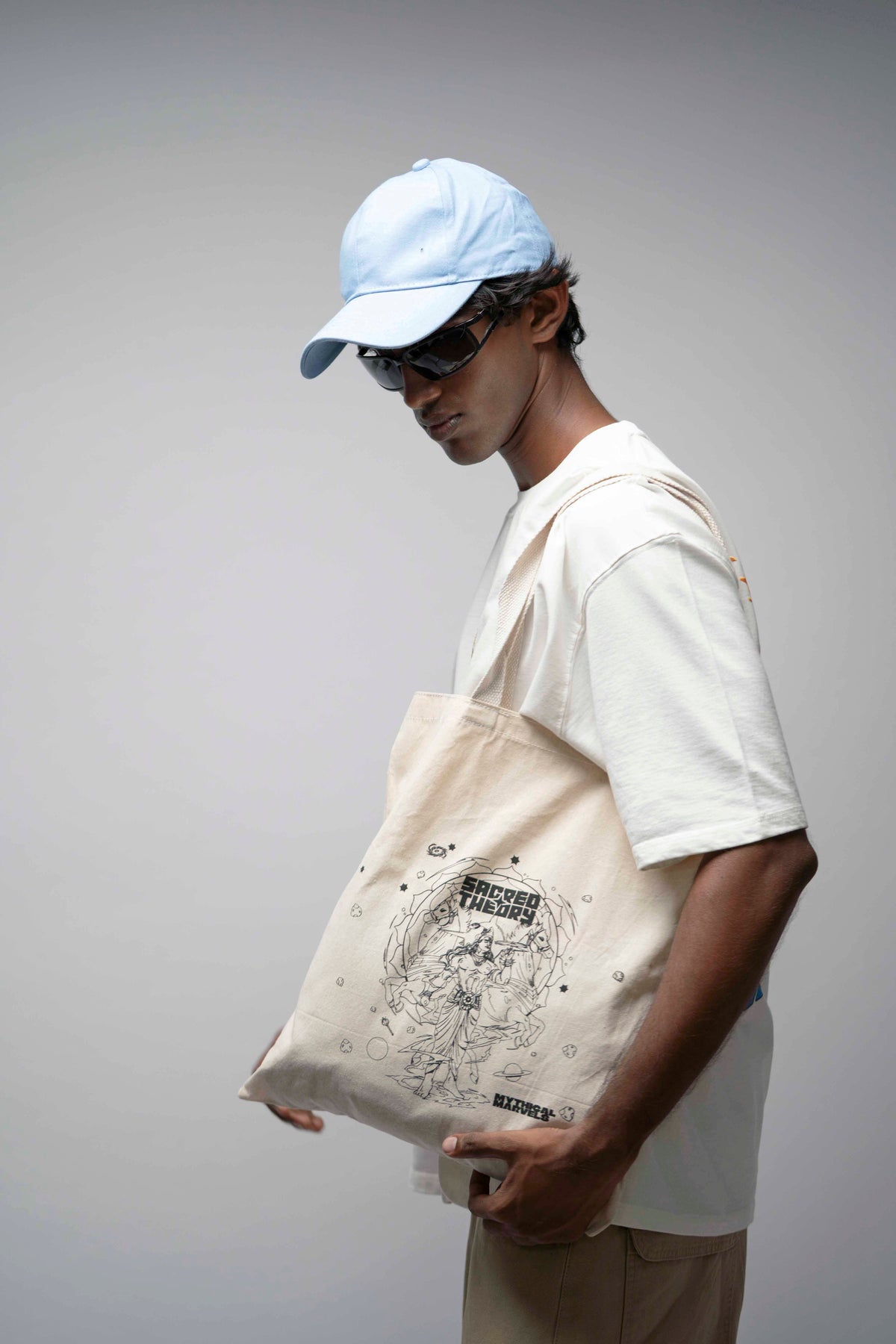 OVERSIZE TEE. SHIVA  Nilakantha – White Oversized T-Shirt