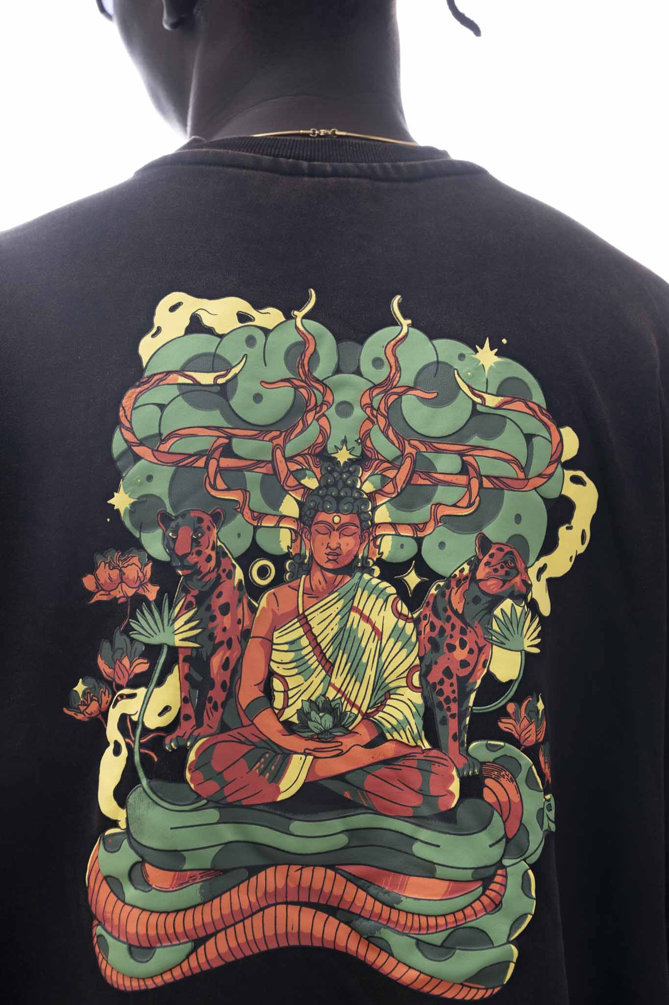 The Buddha – Calm Within Oversized Tee