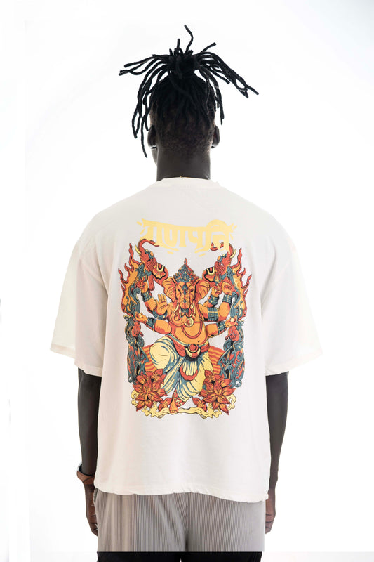 The Protector – Ganpathi Oversized Tee | Sacred Theory